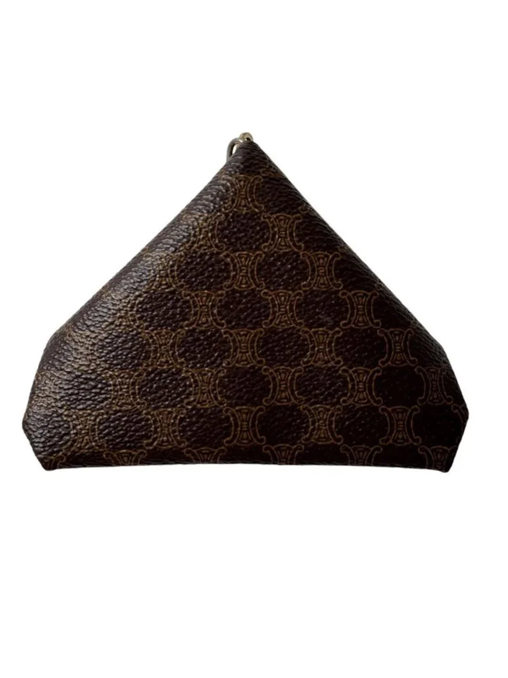 Celine Triangle Coin Purse Macadam Carriage Tassel Vintage